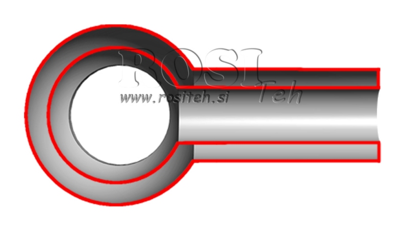 METAL HOSE BANJO 1/2