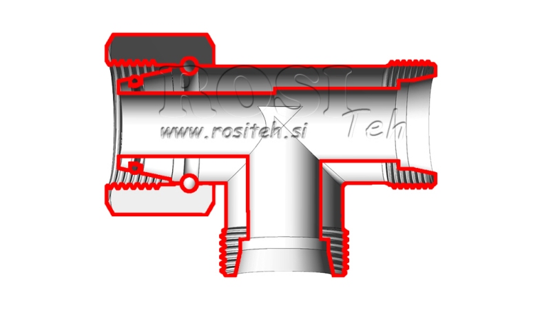 HIDRAVLIČNI T KOM L-18 Z VRTLJIVO MATICO STRANSKO M26x1,5