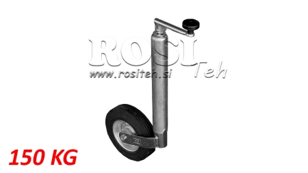 LEGGI DI SUPPORTO FILETTATE CON RUOTA PER RIMORCHI 220MM - 150KG