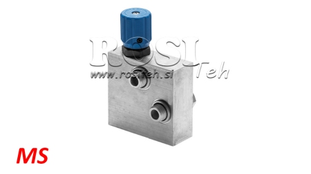 VANNE DE REGULATION DE DEBIT POUR MOTEUR HYDRAULIQUE MS