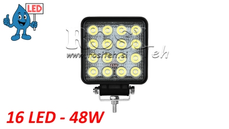 LÂMPADA DE TRABALHO - LUZ 16 LED 48W 12V-24V