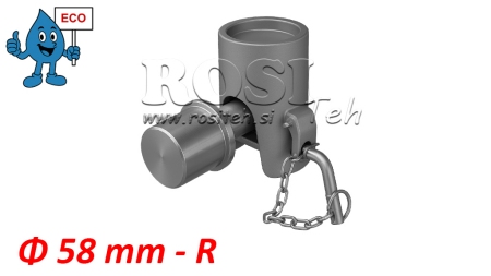 KULA PRZECHYLNA DO PRZYCZEPY fi58 PRAWA eco