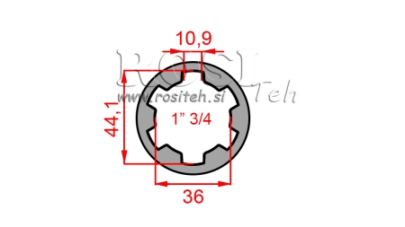 KARDANADAPTER HYLSE 1-3/4 (120 mm)