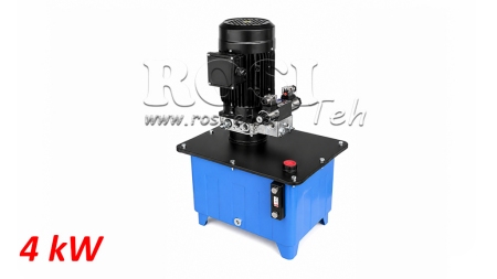 MINI HYDRAULICKÁ JEDNOTKA 380V AC (4 kW) - 8 cc - 12 lit/min - nádrž 25 lit
