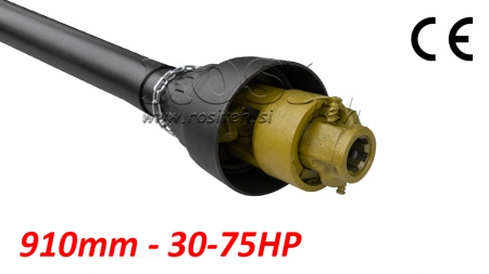 ECO KARDANAKSEL 910mm 30-75HP MED FRIHJULSKOBLING