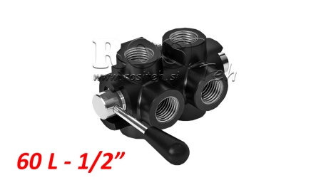 ROČNI 6 POTNI VENTIL DF 1/2 - 60lit