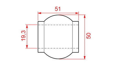 OBERLENKERKUGEL 50/19,3