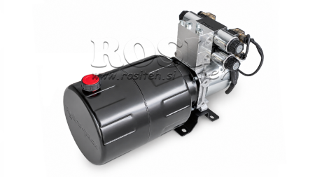 MINI UNIDAD DE POTENCIA HIDRÁULICA 24V DC - 2.2kW = 2.1cc - 8 lit - 2x unidad de doble efecto (metal)
