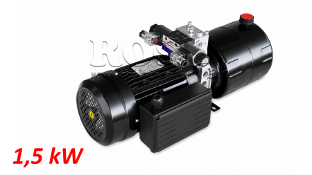 MINI HYDRAULICKÁ JEDNOTKA 230V AC (1.5 kW) - 5.8 cc - 8.2 lit/min - nádrž 6 lit