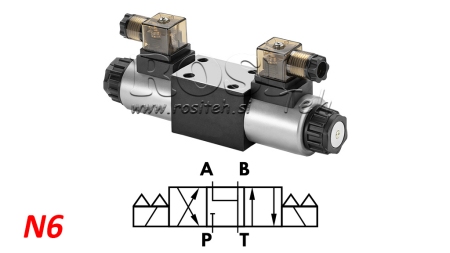 HYDRAULICKÝ ELEKTROMAGNETICKÝ VENTIL KV-4/3 CETOP 3 N6