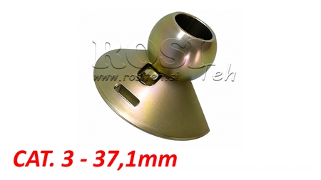 ROTULA BRACCIO INFERIORE CON CONO GUIDA CAT.3 -37,1mm