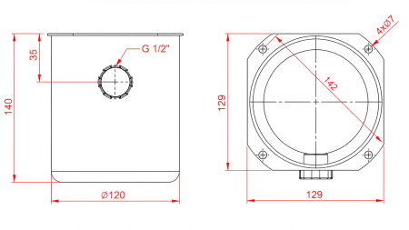TANQUE METÁLICO ROLLO PP 1 LITRO