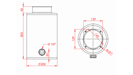 METAL TANK ROLL PP 10 LITER HORIZONTAL-VERTIKAL