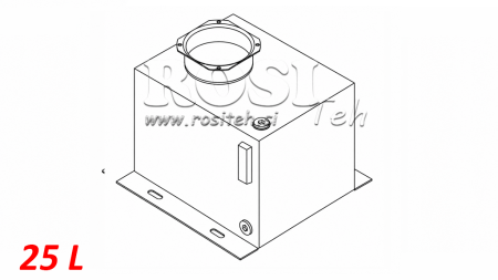 SERBATOIO IN METALLO BOX PP 25 LITRO ORIZZONTALE-VERTICALE