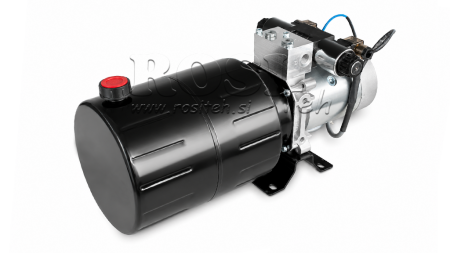 MINI JEDNOSTKA ZASILAJĄCA HYDRAULICZNIE 24V DC - 2.2kW = 2.1cc - 8 lit - jednostka dwukierunkowa (metal)