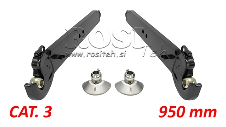 TRAKTOR UNTERLENKER FÜR DREI-PUNKT HYDRAULIK CAT.3 - 120x35 mm - 950 mm (140 HP)