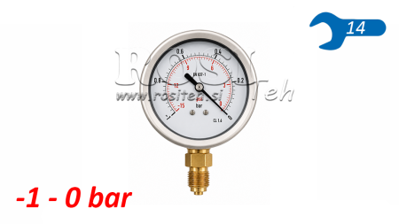VACUOMETRO DN63 VERTICAL -1 - 0 BAR - 1/4
