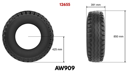 15.0/55-17 PNEIMATISKAIS AW909 14PL