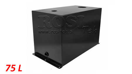METAL TANK 75 LITERS CUBE 400X355X600MM PREPARATION FOR RETURN FILTER