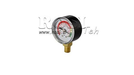 VACUUM METER FOR HYDRAULIC FILTER -1 - 0 BAR - 1/8