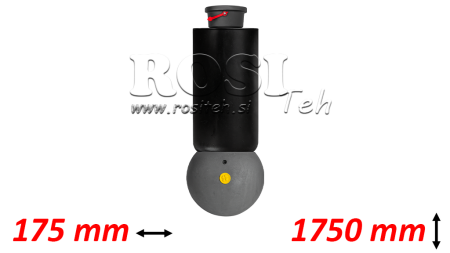 TELESKOPICKÝ VÁLEC - MEILLER KIPPER 5 PRODLOUŽENÍ 175MM - 15 TON ZDVIH 1750MM