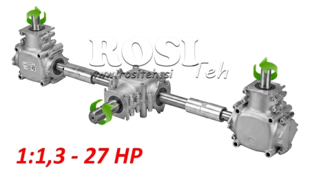 SET DI CAMBIO 1:1.3 (27HP-20KW) PER DISTRIBUTORE L:450 IN GHISA