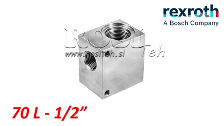 CONTENITORE PER VALVOLA IDRAULICA A 2 VIE REXROTH 1/2 70-LIT