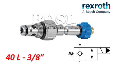 REGOLATORE ELETTROMAGNETICO IDRAULICO CHIUSO PER VALVOLA A 2 VIE REXROTH 3/8 40-LIT