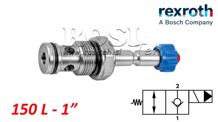 REGOLATORE ELETTROMAGNETICO IDRAULICO CHIUSO PER VALVOLA A 2 VIE REXROTH 1 150-LIT
