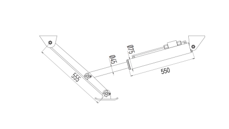 PATA HIDRÁULICA BIDIRECIONAL 380mm - 3.100kg