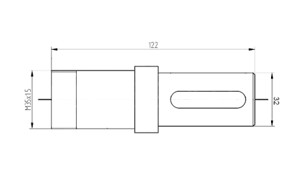 BEARING FLANGE FOR HYDRAULIC MOTOR MP-MR