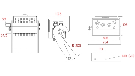 GIUNTO MULTI-FASTER SIGMA 4VIE BSP 3/8 PARTE MOBILE