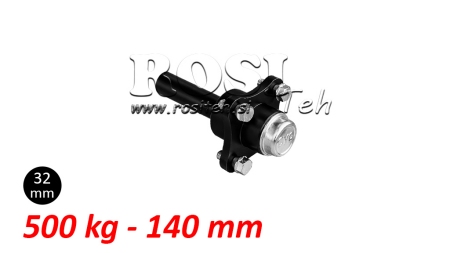 SEMIALBERO SENZA FRENI - 500 kg (4 VITI) - 140 mm