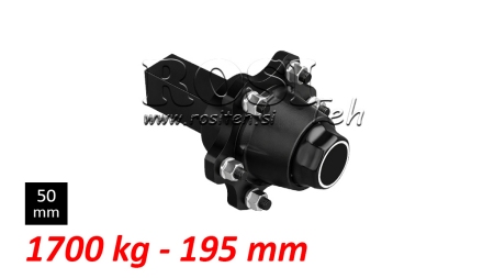 SEMIALBERO SENZA FRENI - 1700 kg (6 VITI) - 195 mm