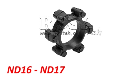 GIUNTO A STELLA PER INSERTO IN GOMMA ND16-ND17 (74mm)