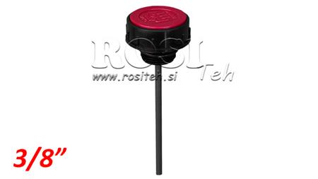 TÄYTTÖKORKKI 3/8 TASO-VAHVISTEELLA JA ILMAUSVENTTIILILLÄ