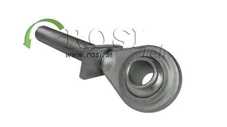 gancio filettato per dispositivo di trazione standard categoria 2 m30x3 filettatura sinistra