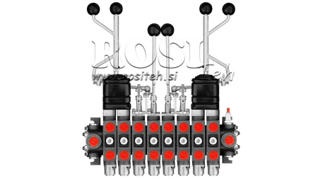 VALVOLA IDRAULICA HIAB 8xPC70 + 2X EURO JOYSTICK 3 POZ
