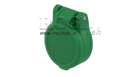 GREEN PROTECTIVE COVER PVC FEMALE QUICK COUPLING PUSH-PULL