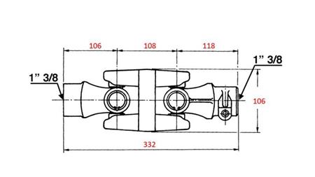 DOUBLE UNIVERSAL JOINT FOR CARDAN cat. 6