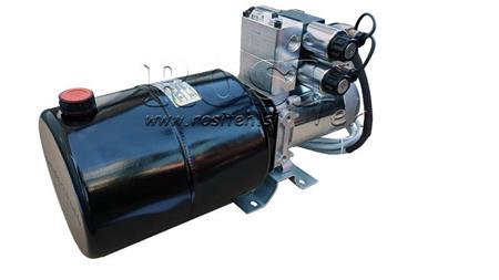 MINI HYDRAULIC AGGREGATE 12V DC - 1.6kW = 2.1cc - 8 lit - 2x bidirectional assembly (metal)