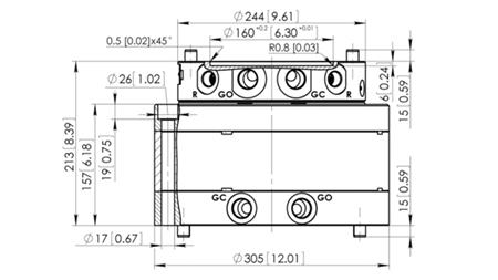 HYDRAULICZNY ROTATOR CPR8-01 33000-8000 KG