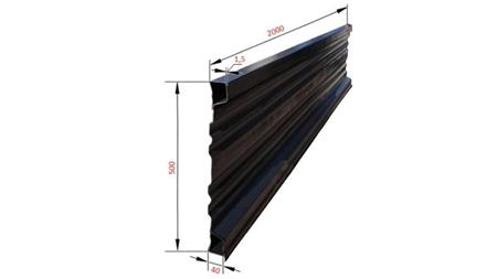 OLDALSÓ PANEL BILLENŐ TRAILERHEZ 2 M - MAGASSÁG 500 mm