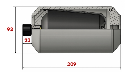 HIDRAULIKUS AKUMULÁTOR 0,75 LIT - M18x1,5