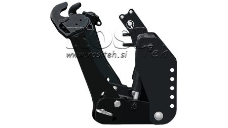 KIT IDRAULICO FRONTALE UNIVERSALE 2KAT PER TRACTOR 1500KG NERO (RAL 9005)