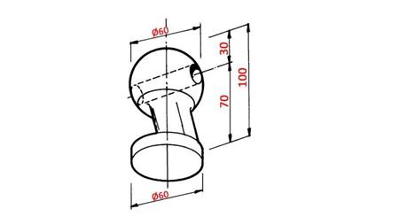 BOLA DE CAMINHÃO DE DESCARGA KESONA fi 60 FRENTE