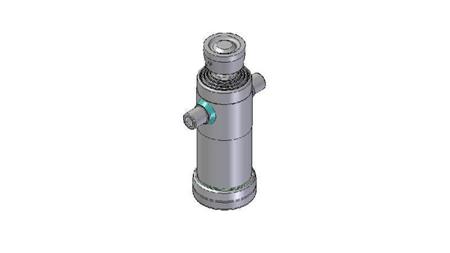 3043S - TELESCOPIC CYLINDER STANDARD/BALL 4 STAGES STROKE 950 DIAMETER 124