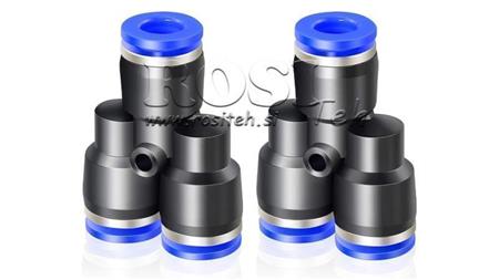 CONNETTORE A Y PNEUMATICO TPA SENZA FILETTO QY-12