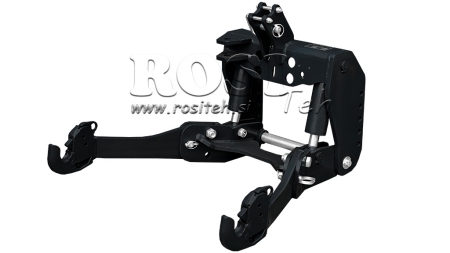 KIT IDRAULICO FRONTALE UNIVERSALE 2KAT PER TRACTOR 1500KG NERO (RAL 9005)