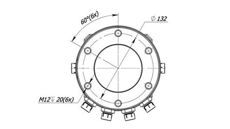 ROTATORE IDRAULICO GR30FF - 3000/1500 DOPPIO FLANGE